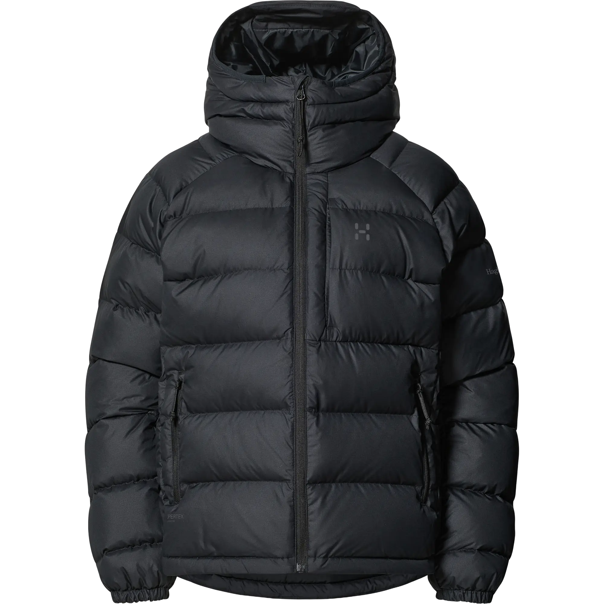 Haglöfs Rosson Down Hood Women dunjakke - True Black - M - Vinterjakker