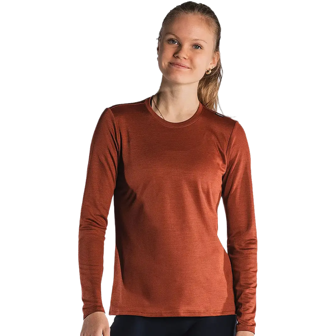 Fusion Technical Merino 150 LS Shirt Women - Rust - L - Tynde trøjer