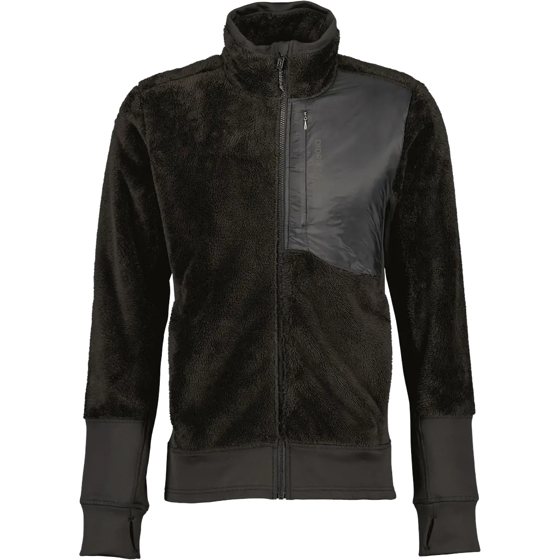 Didriksons Perseus Fullzip Men - Black - S - Fleecetrøjer