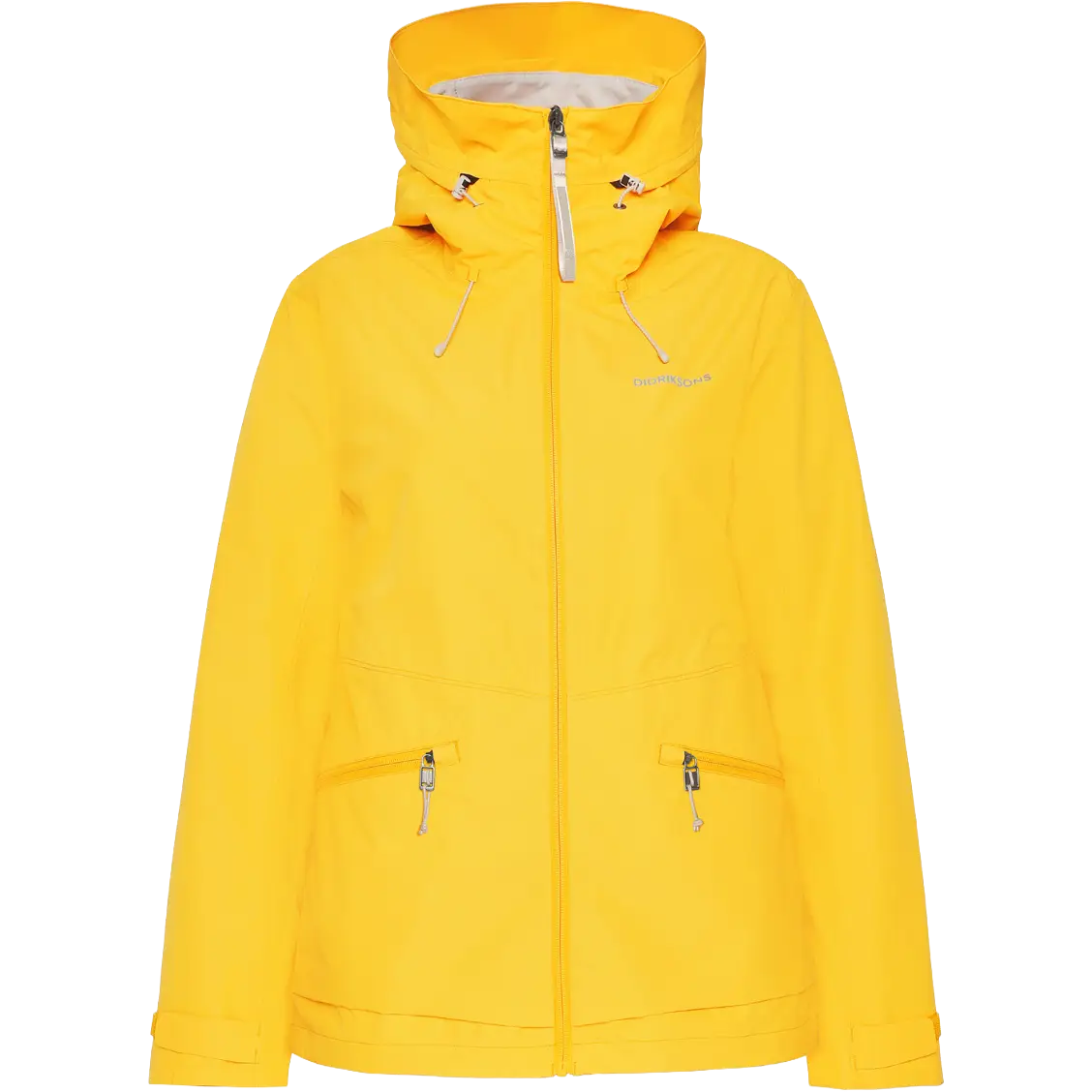 Didriksons Turvi Jacket 2 Women regnjakke - Warm Yellow - 36 - Regnjakker