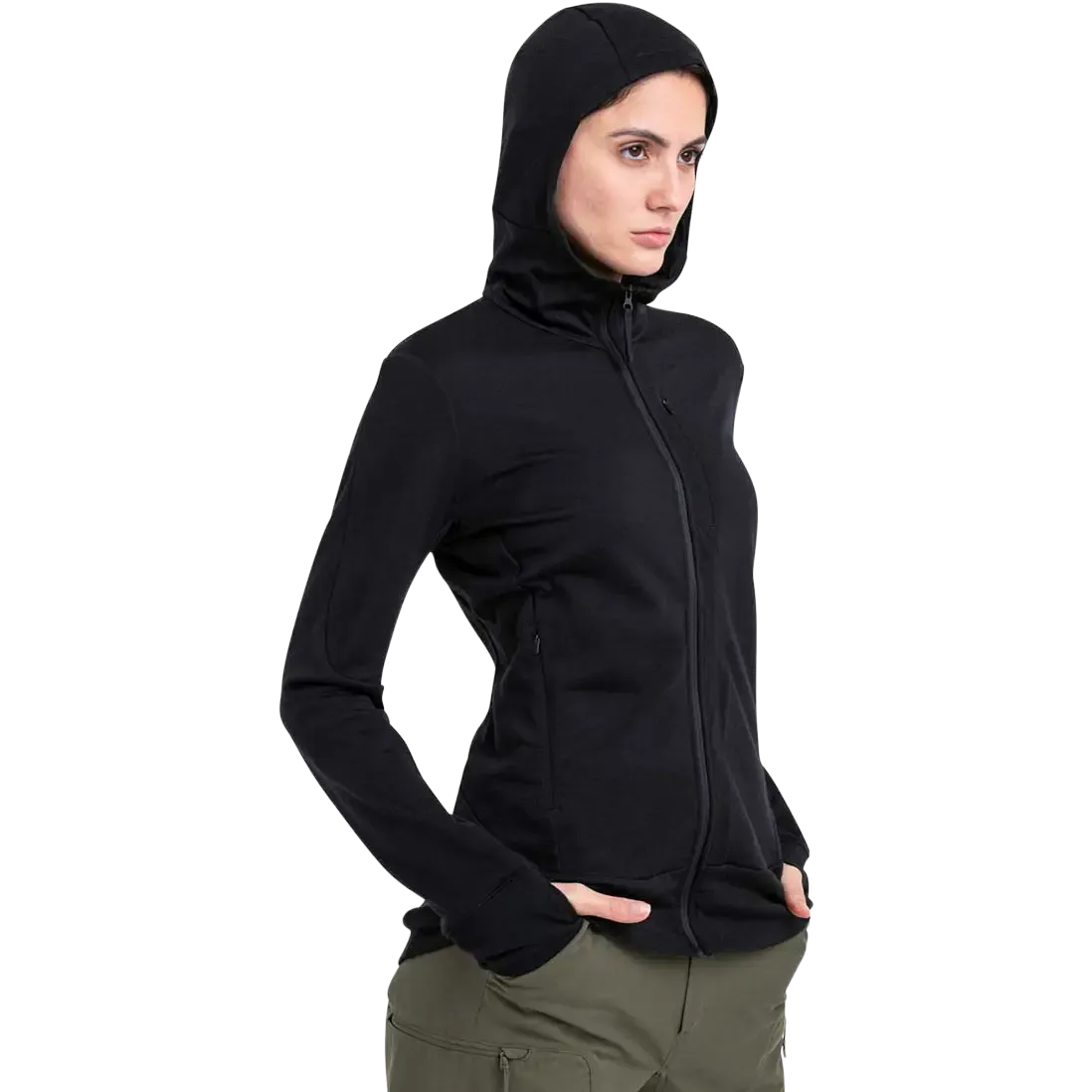 Quantum IV LS Zip Hood Women uldtrøje