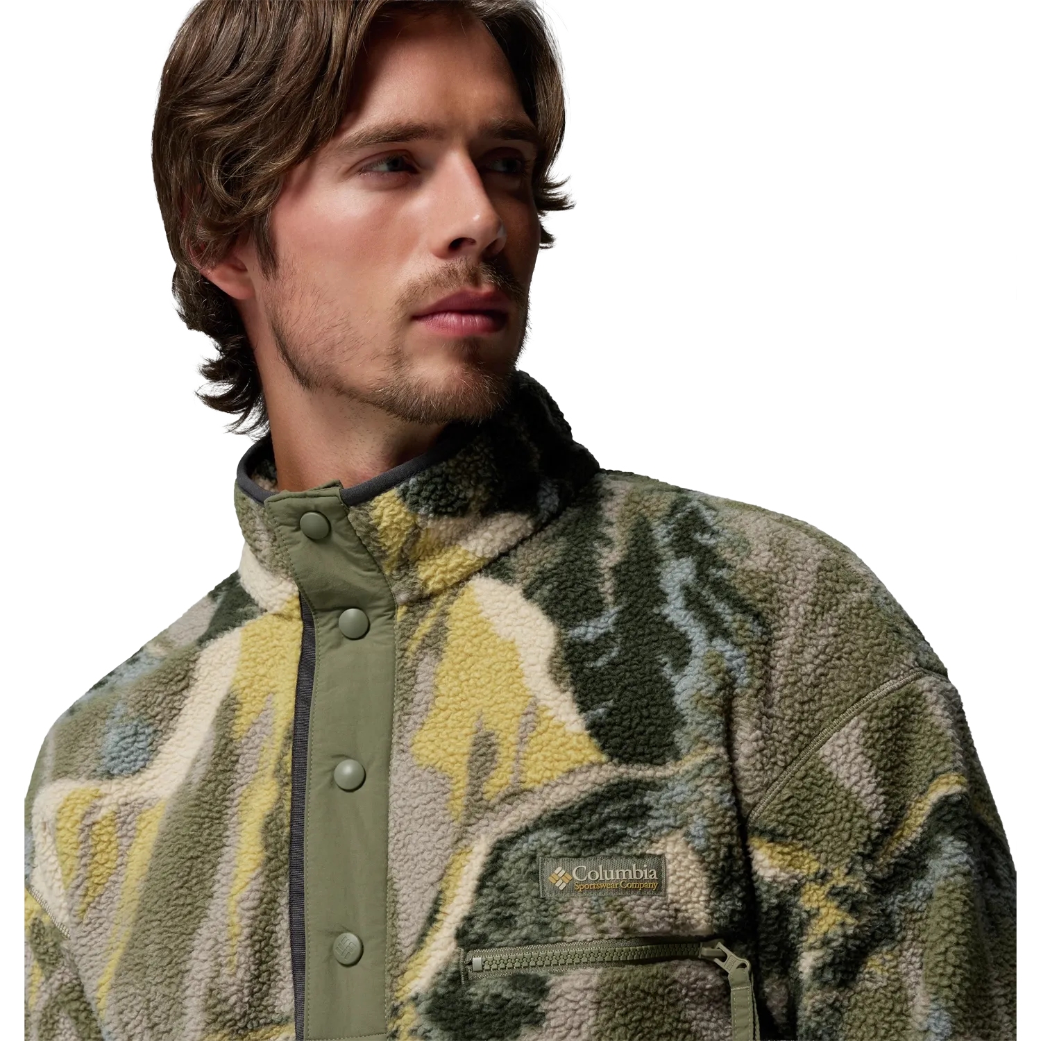 Helvetia II Printed Half Snap Fleece Men