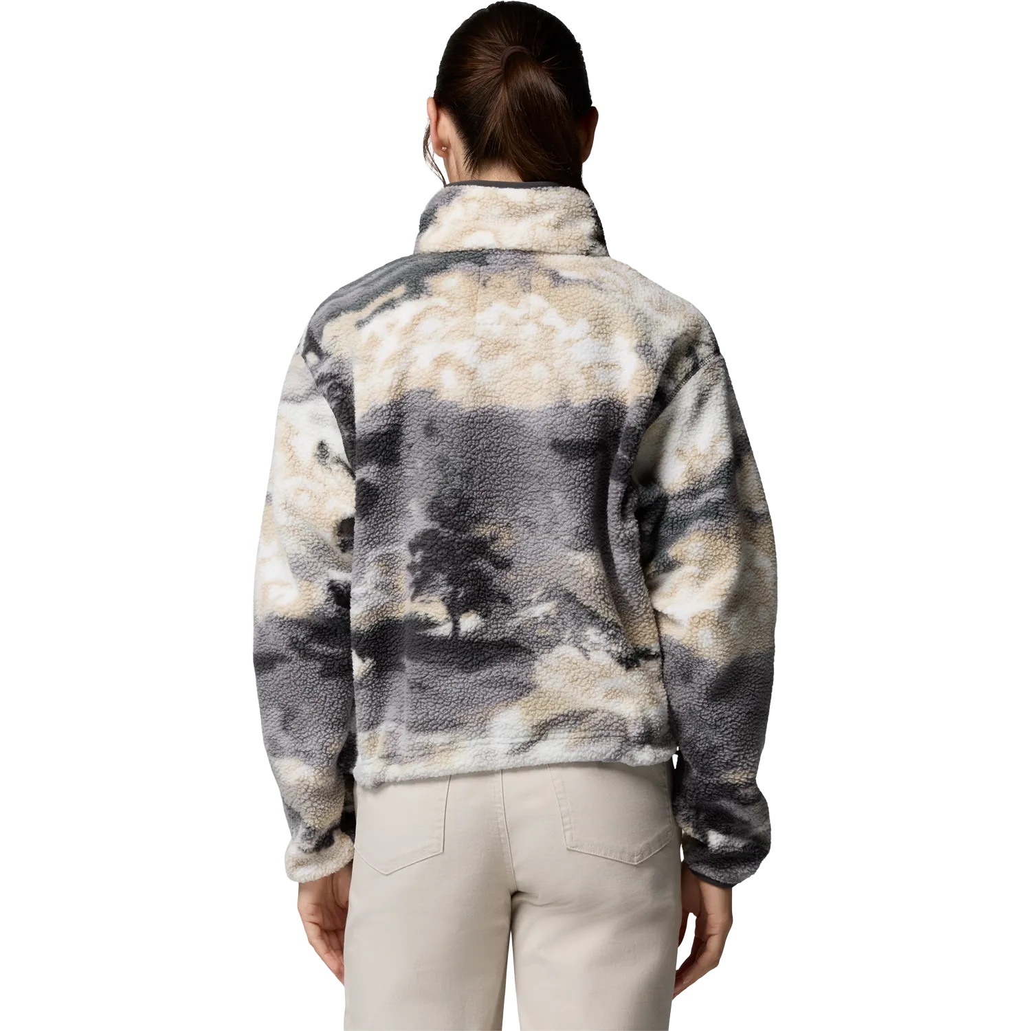 Helvetia II Printed Cropped Half Snap Wo