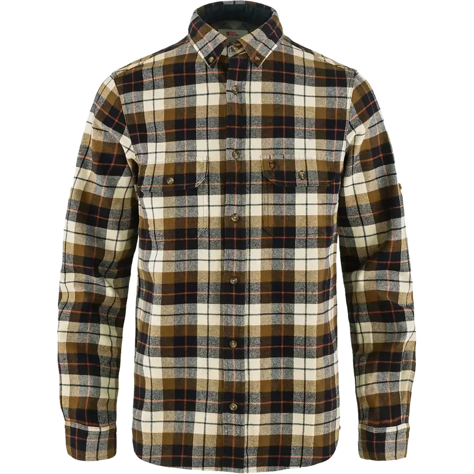 Singi Heavy Flannel Shirt herreskjorte - Chalk White/Dark Navy-113-555
