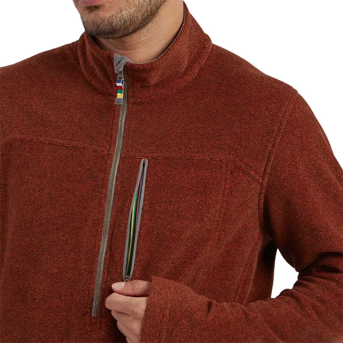 Rolpa Eco Zip Tee Men fleece