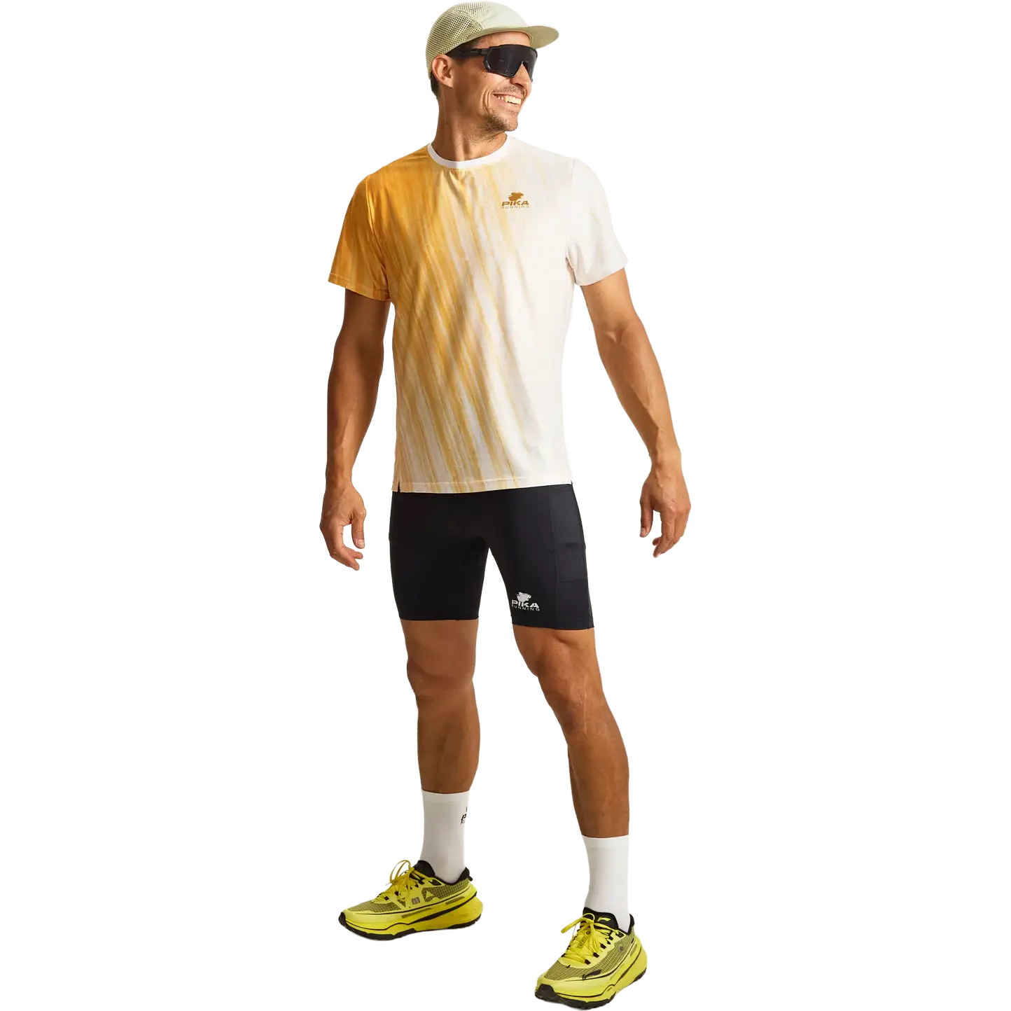 Pika Wear Pika Running T-shirt Men - SUNSET - S - Løbe t-shirt
