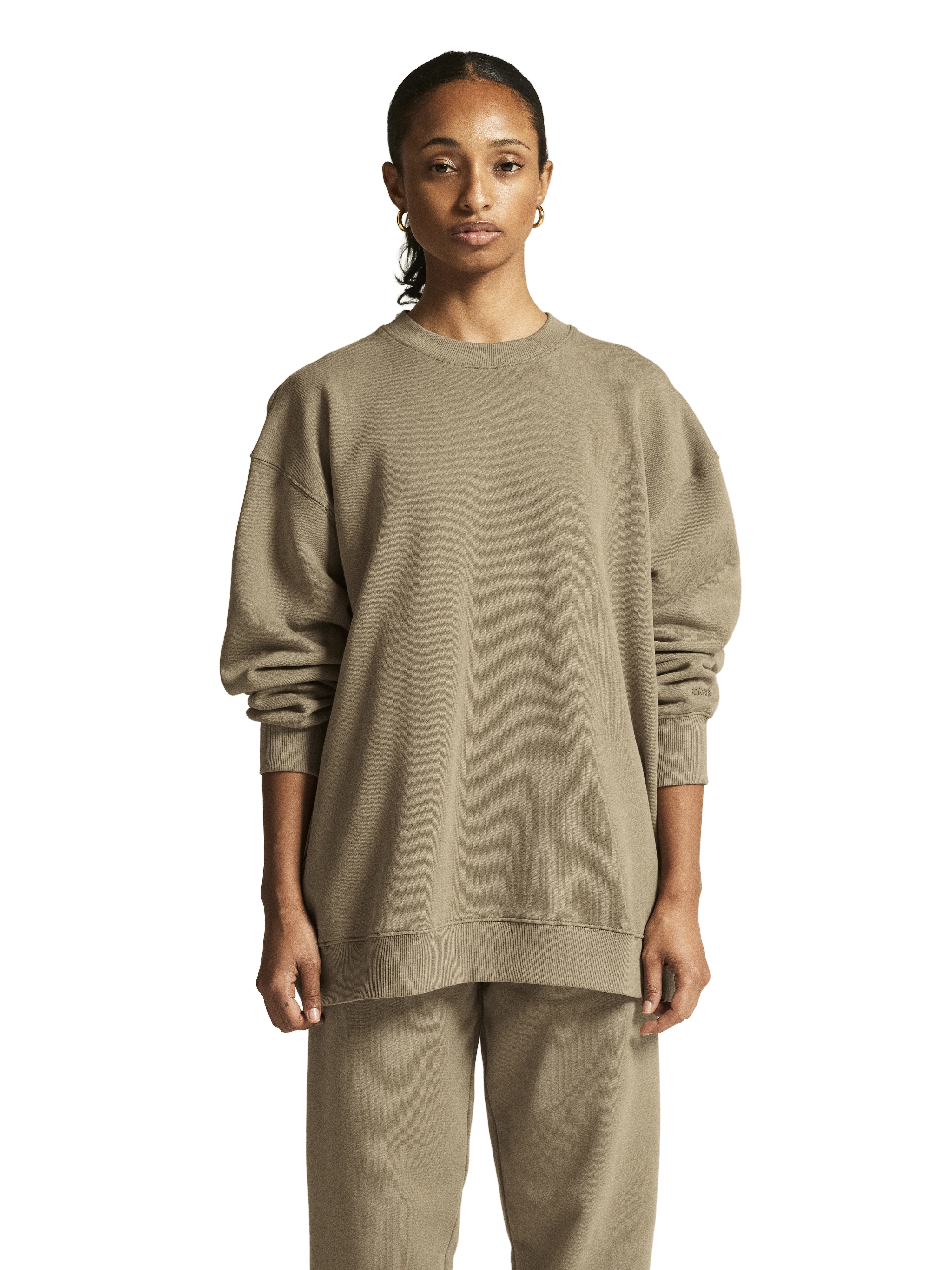 Craft Frequent Crew Sweatshirt Women - Taupe - M - Sweatshirts
