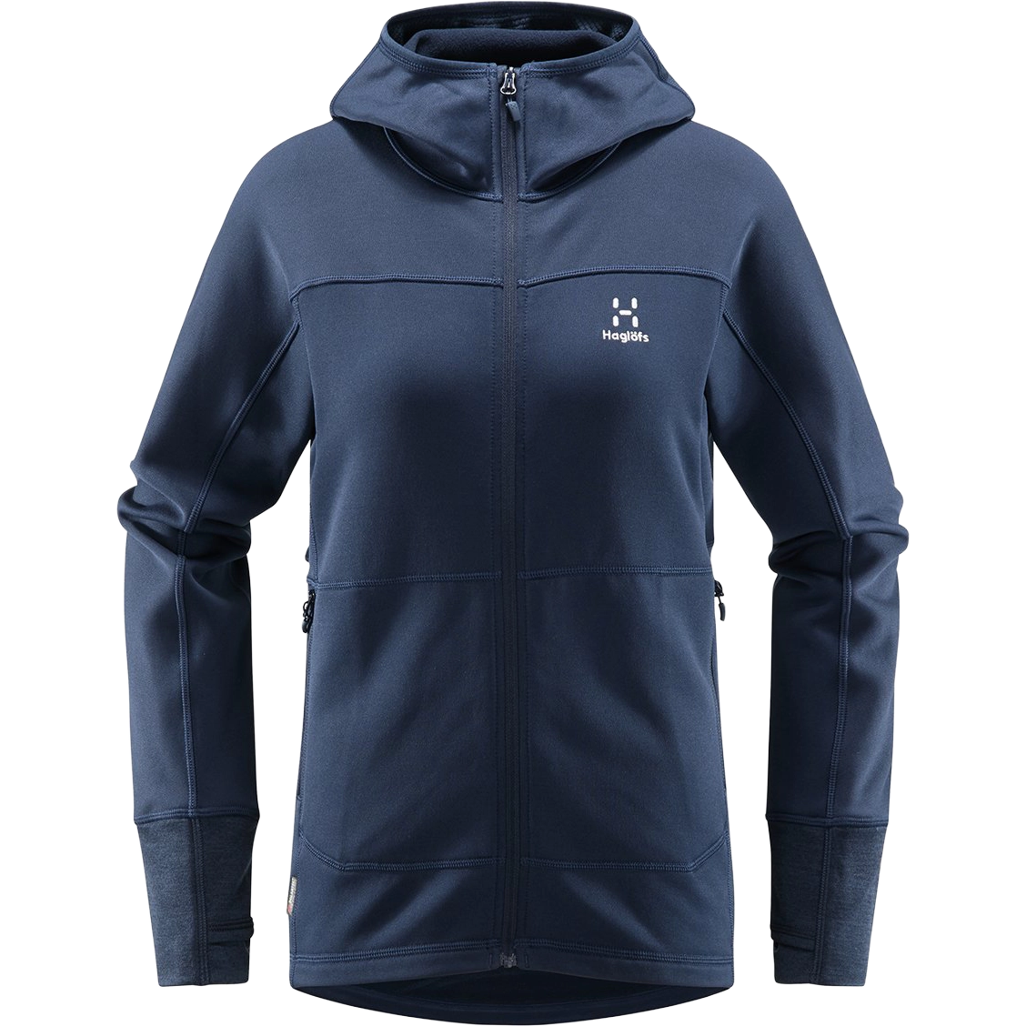 Haglöfs Betula Hood Women Fleece - Tarn Blue - M - Fleecetrøjer