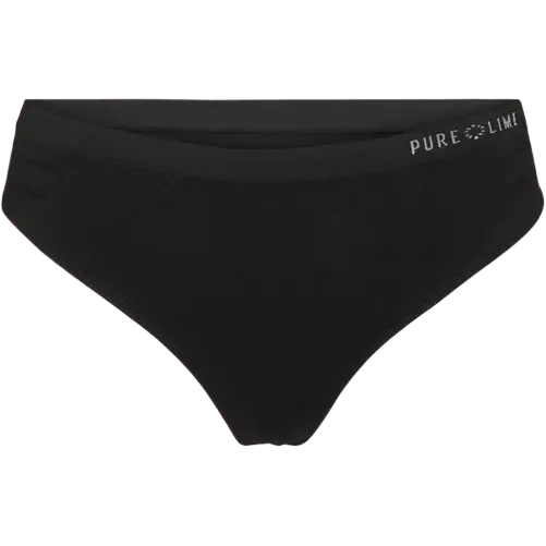 Pure Lime Seamless Thong - Black - XS/S - Underbukser