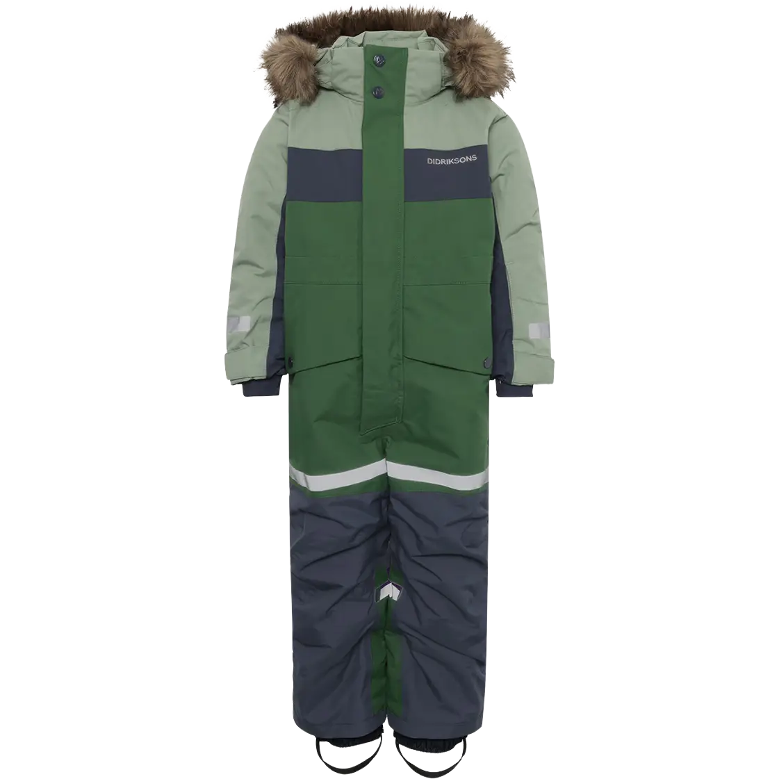 Didriksons Bjärven Kids Cover 4 flyverdragt - Light Moss - 120 cm - Flyverdragter til børn