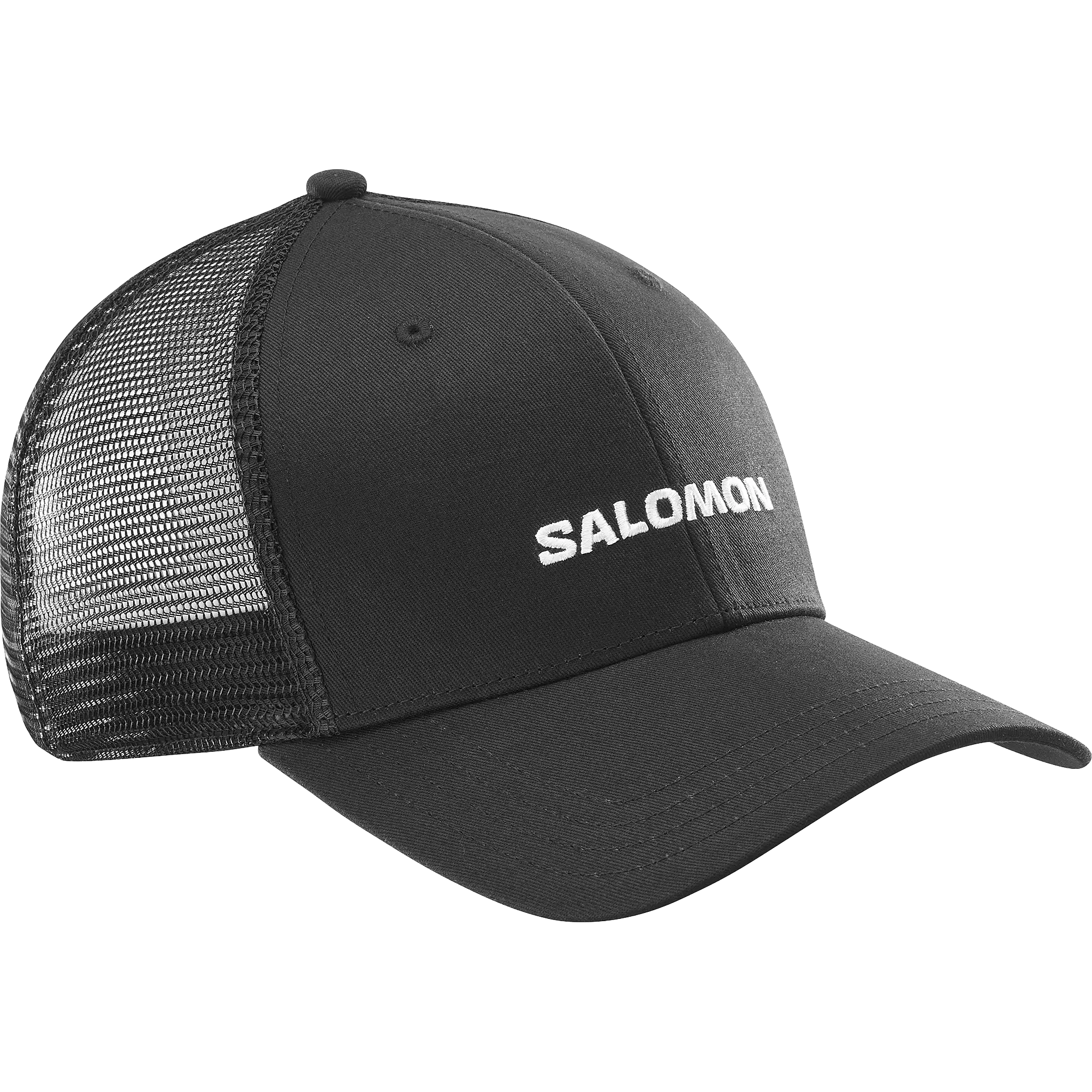 Salomon LOGO Trucker Cap - Deep Black - L/XL