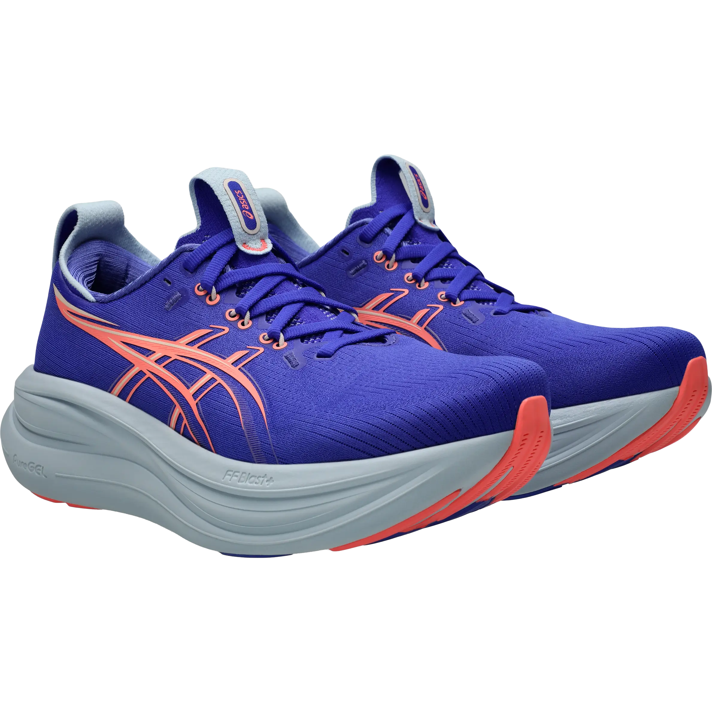 Asics Gel-Nimbus 28 Women - Cobalt Burst/Sun Coral - US8/UK6/39,5 - Løbesko