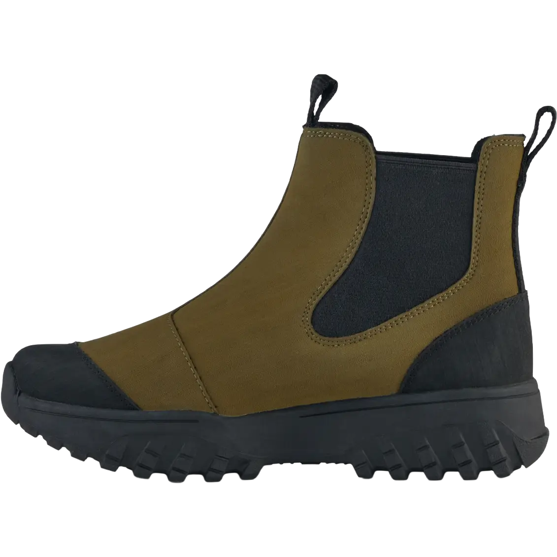 WODEN Magda Rubber Track Boot Women - Dark Olive/Black - 37 - Gummistøvler