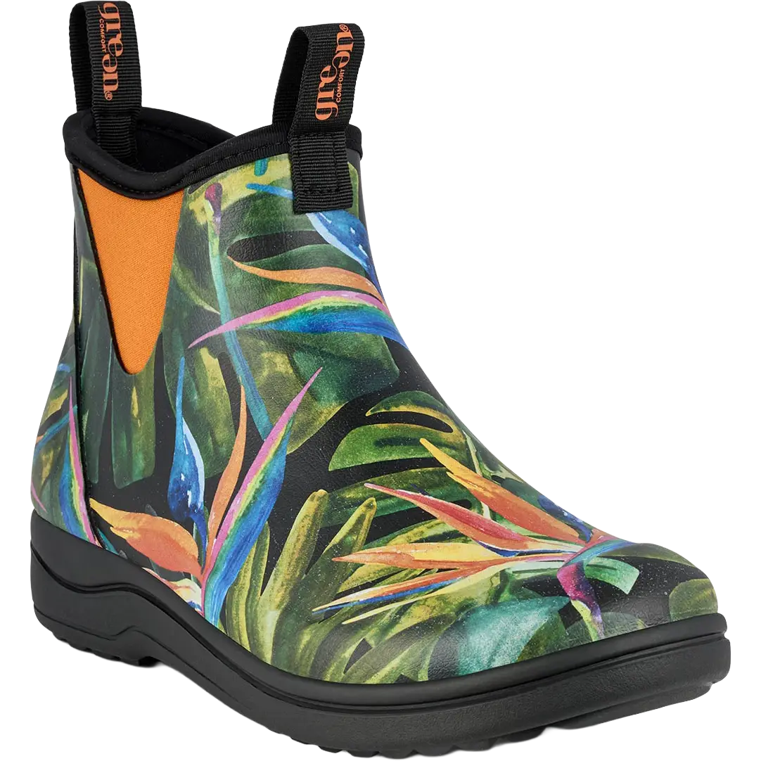 Green Comfort Rain Rafaell Women gummistøvler - Flower Paradise - 41