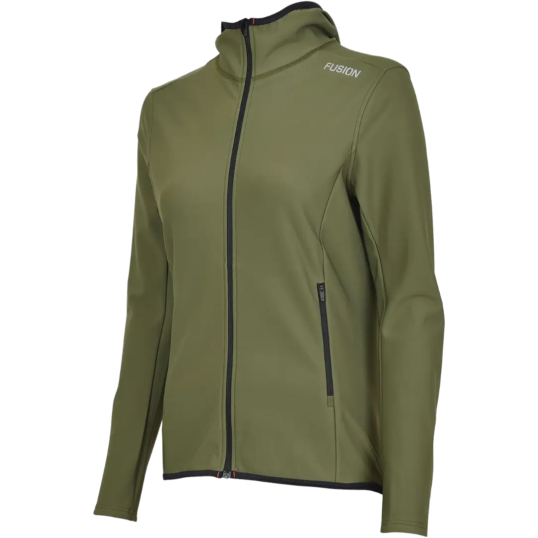 Fusion C3+ Recharge Hoodie Women - Grøn - XL - Løbetrøjer