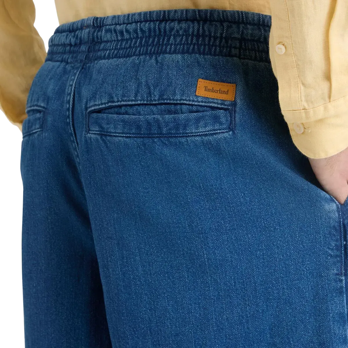 Herringbone Denim Shorts Men