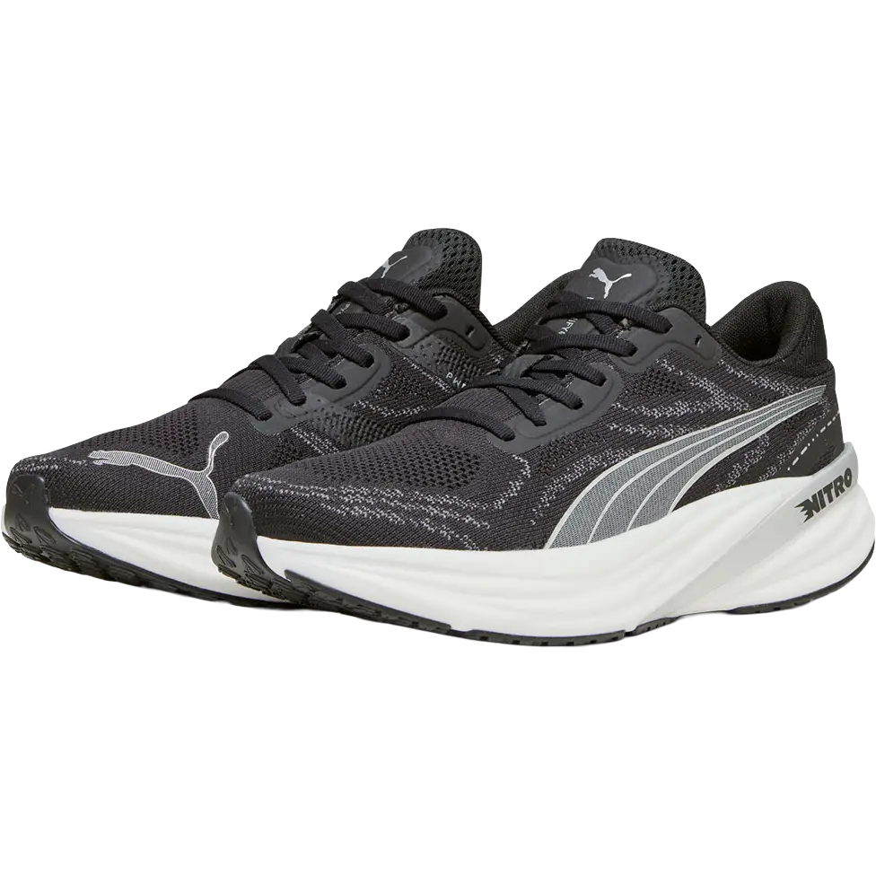 Puma Magnify Nitro 2 Men - Puma Black/Puma White/Puma Sil - 41 - Mængdetræningssko
