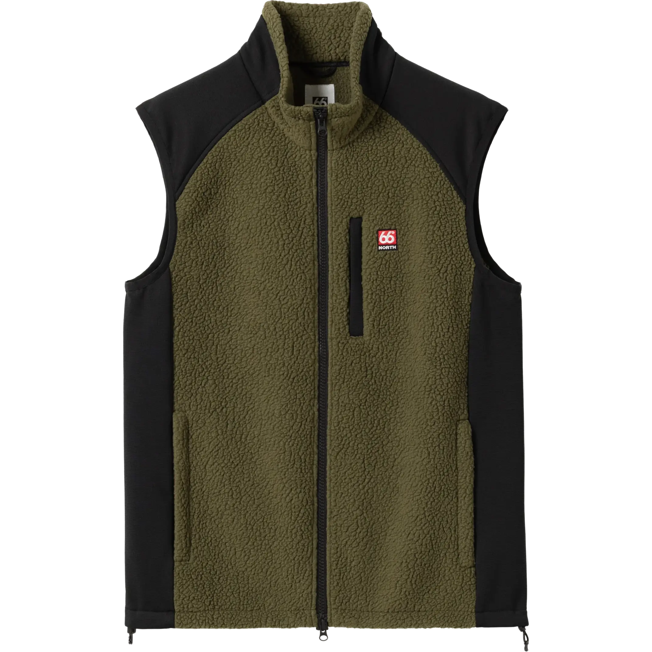 66°North Tindur Shearling Vest Men - Winter Moss - Veste