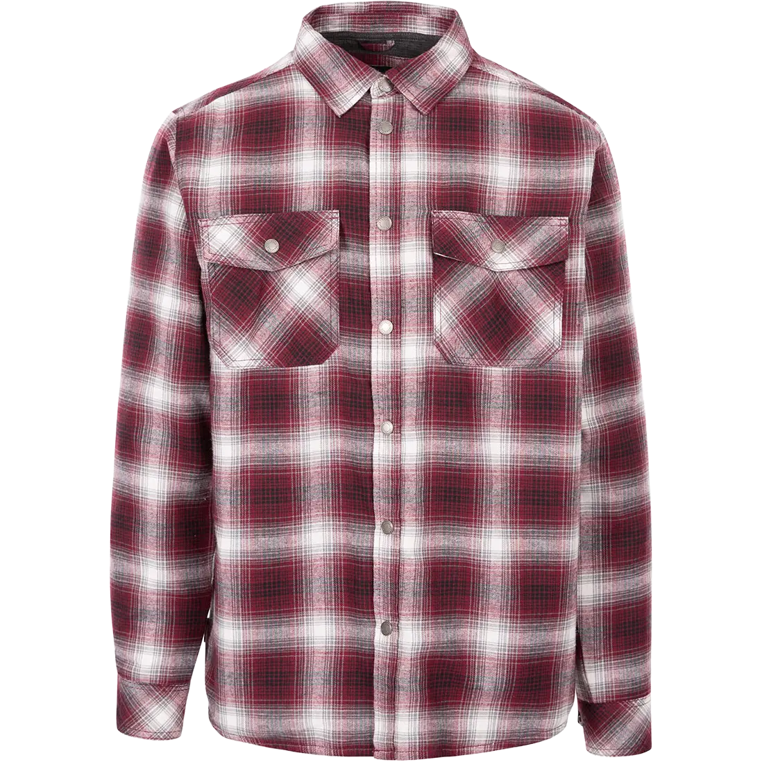Trespass Hallawood Shirt Men herreskjorte - Merlot Check - S - Langærmet skjorter