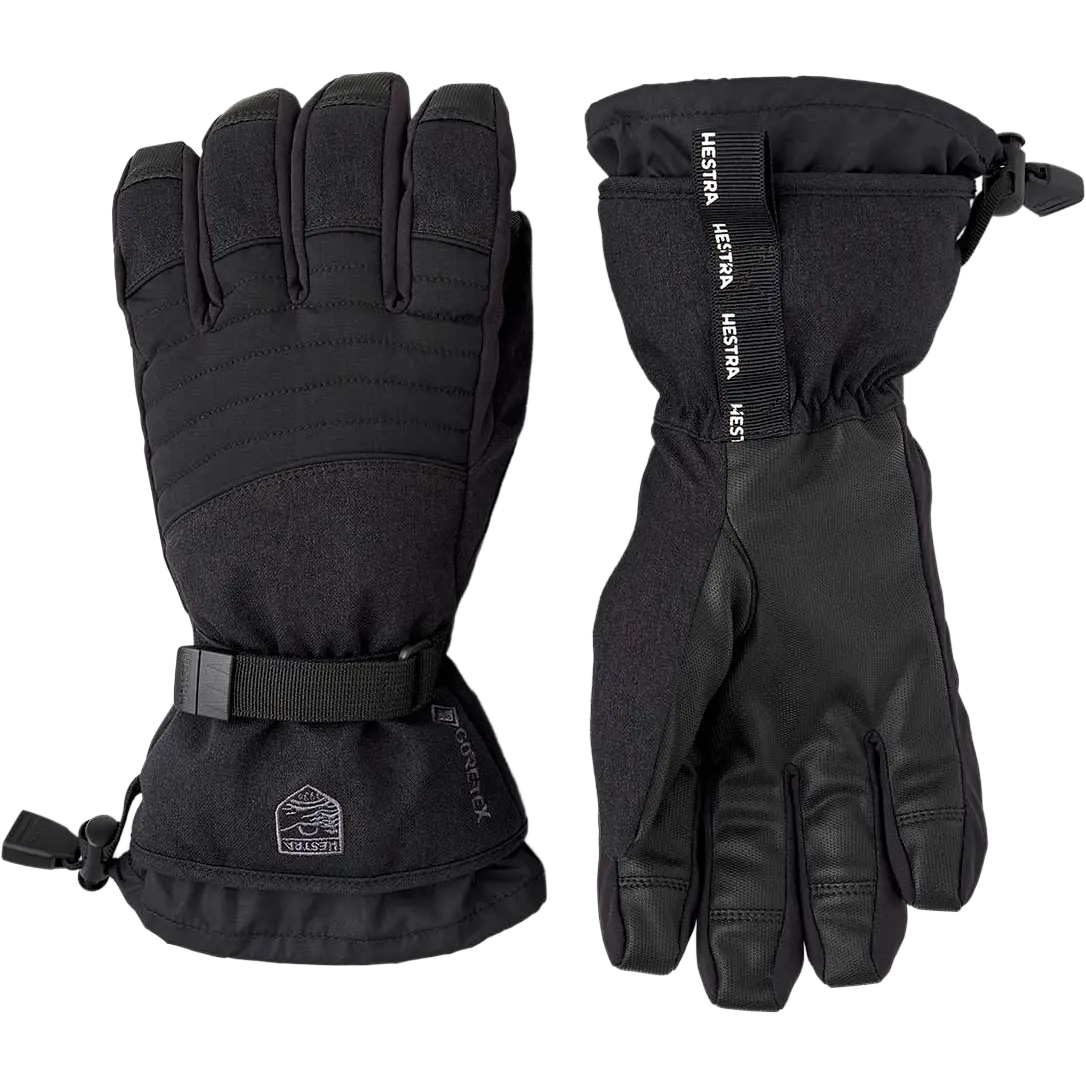 Hestra Gore-Tex Perform 5 finger handsker - Black/Black - 11