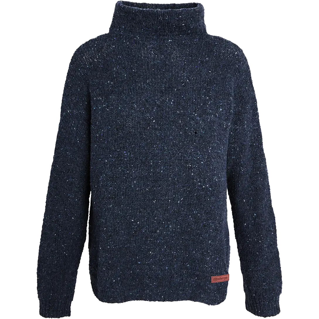 Sherpa Yuden Pullover Sweater damesweater - Rathee Blue - S - Striktrøjer