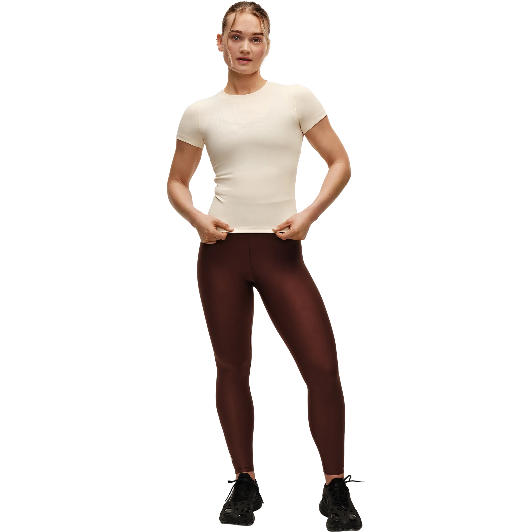 Graphic High Waist Tights Woman