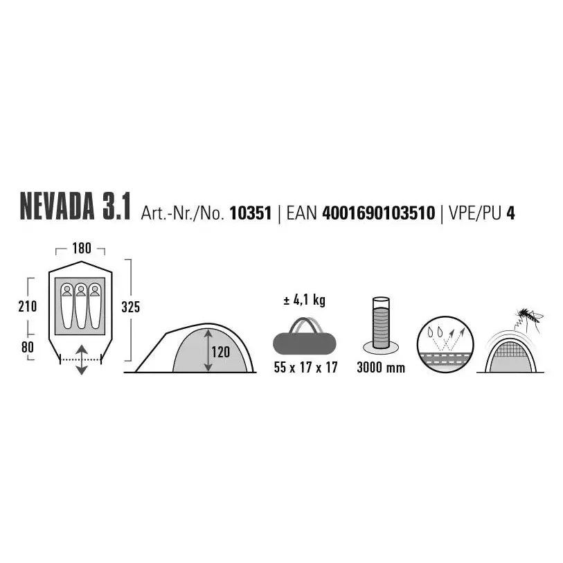 Nevada 3.1 telt 3 prs.