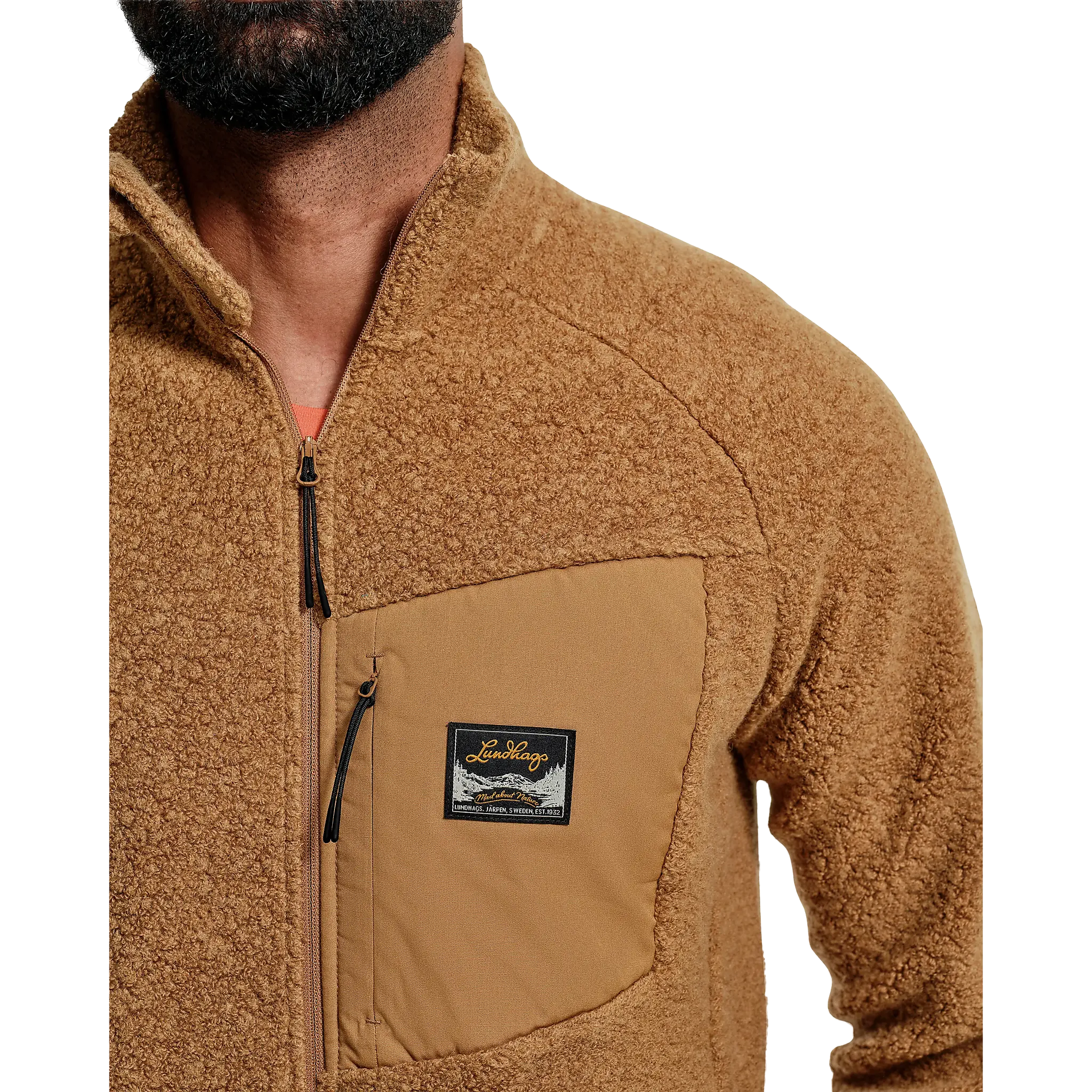 Flok Wool Pile Men herrefleece