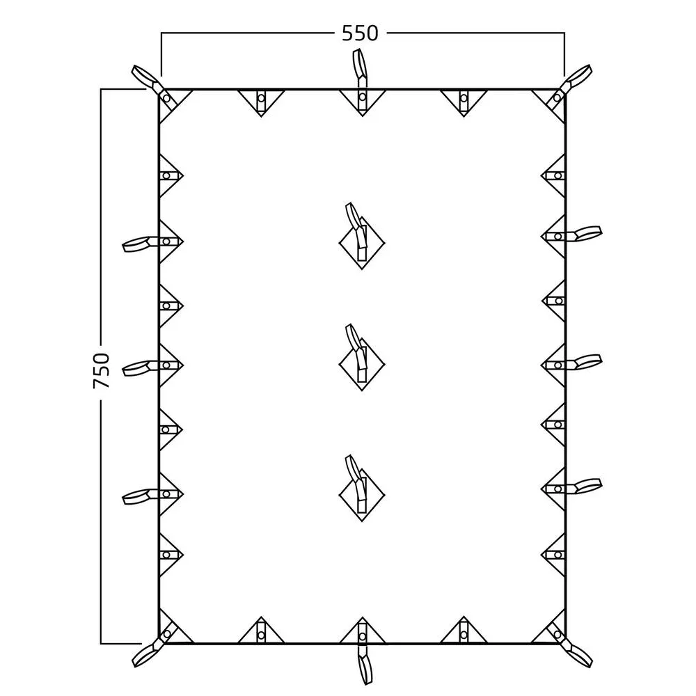 Kari 41 Basic Cotton Tarp 5,5x7,5 meter