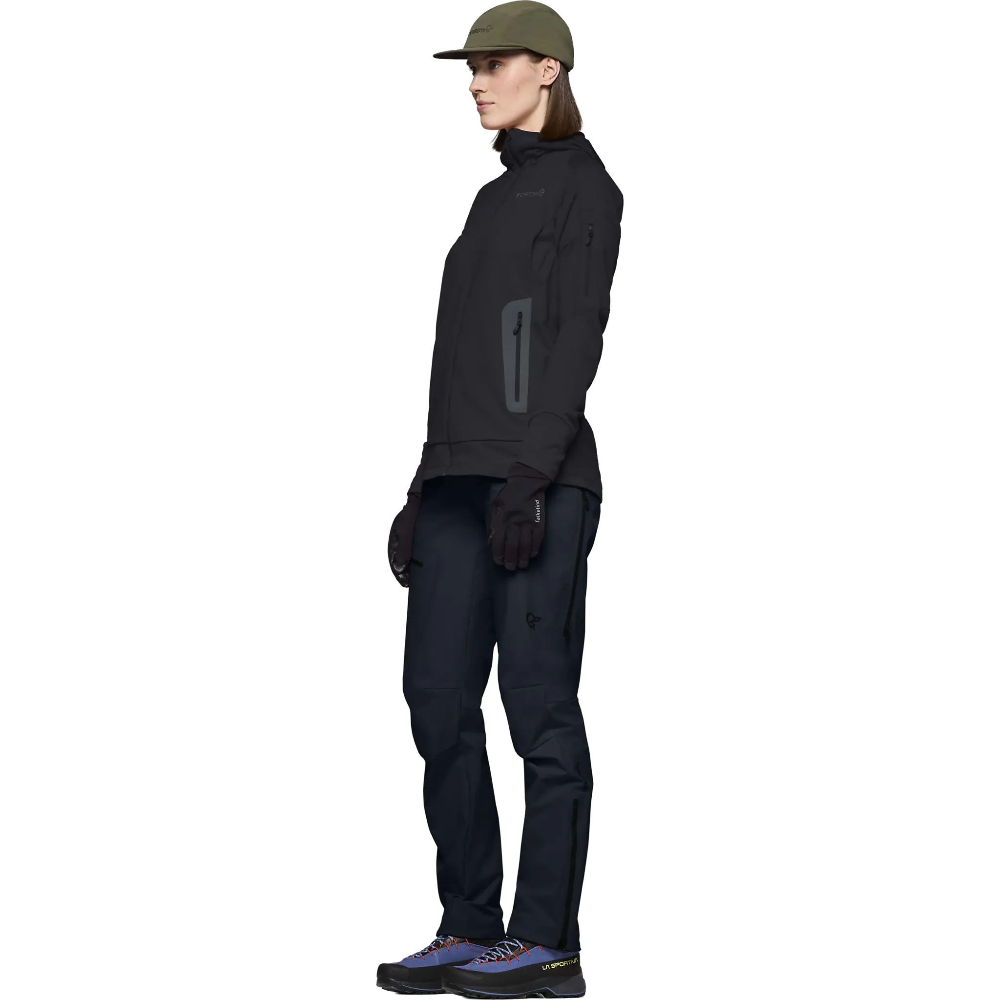Falketind Power Grid Zip Hood Women