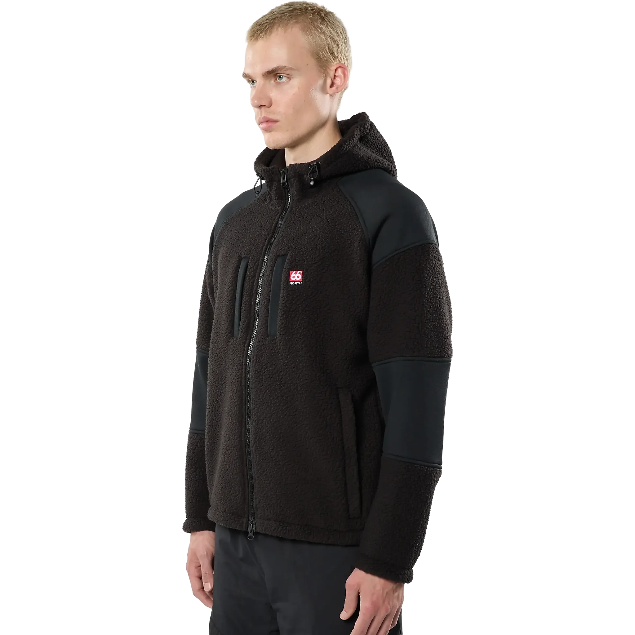 Tindur Shearling Zipped Hoodie Men