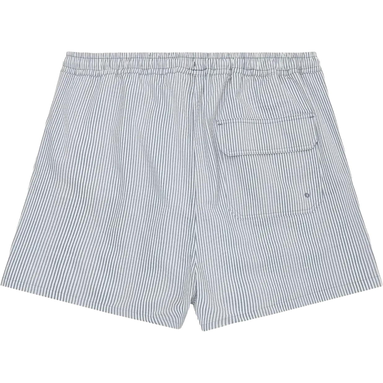 Mid-Thigh Stripe Seersucker Swimshorts M