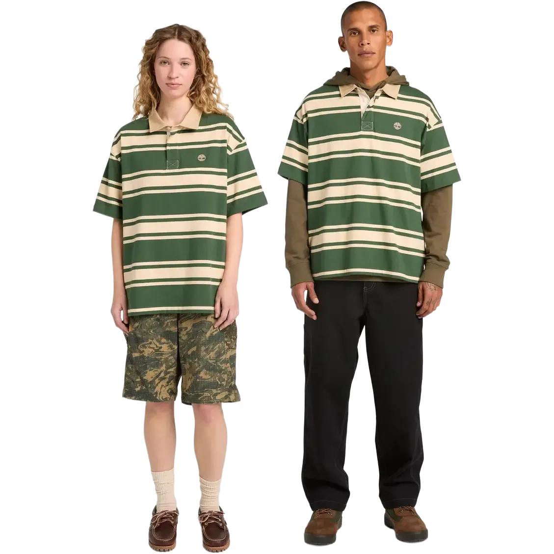 SS Striped Rugby Polo