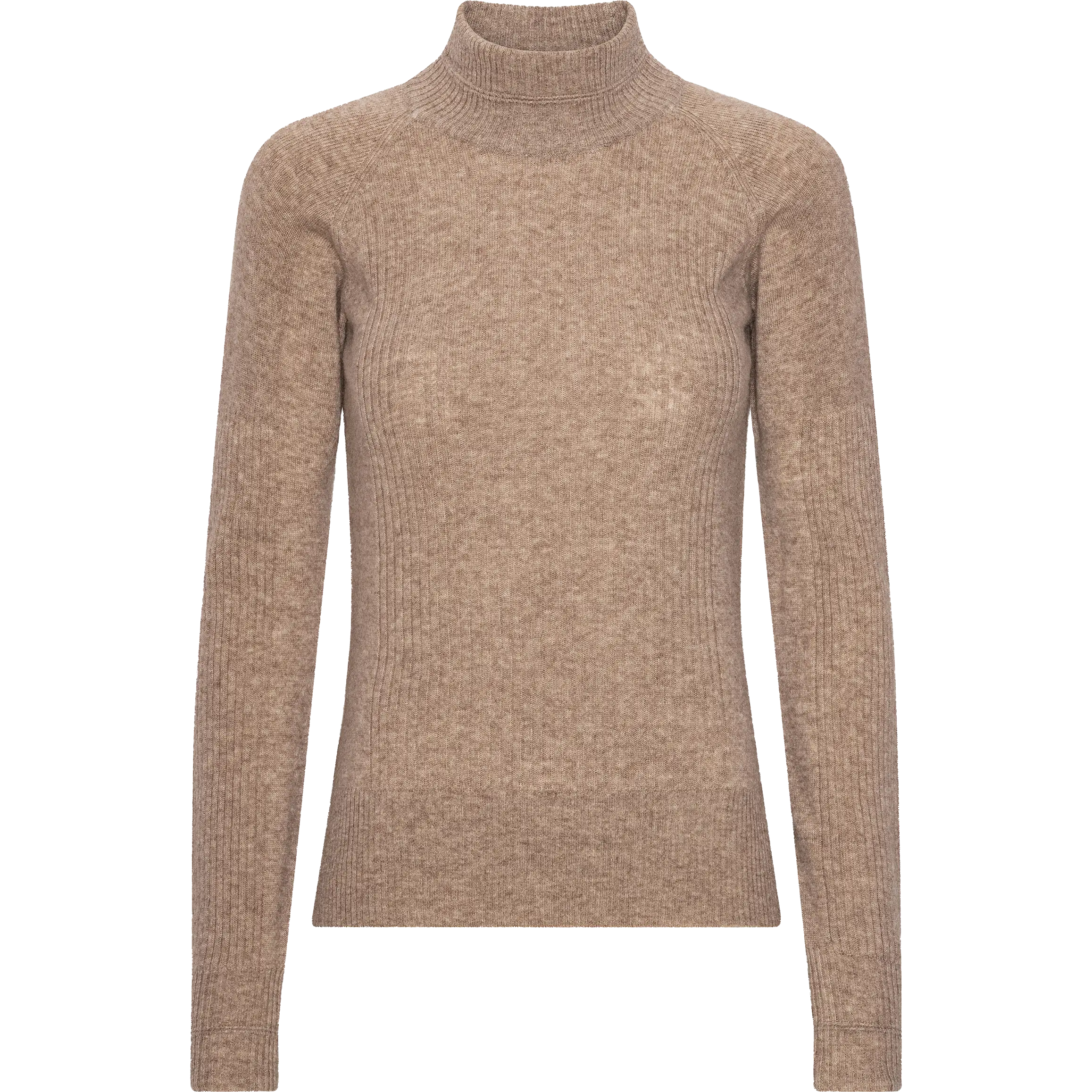 Copenhagen Cartel Vilda Turtleneck Cashmere Blend Sweater - Hazel - Striktrøjer