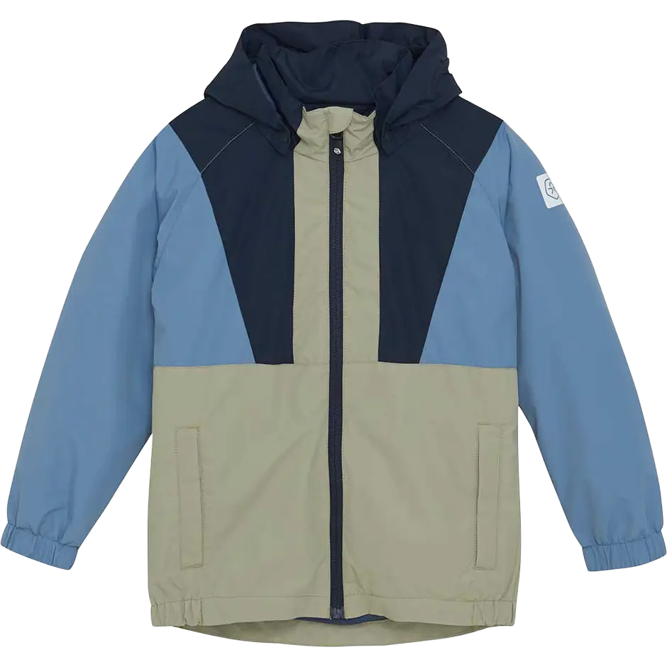 Color Kids Jacket Colorblock - Total Eclipse - 176 - Overgangsjakker til børn