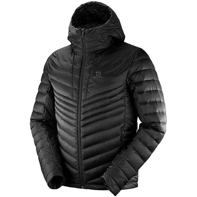 Salomon Haloes Down Hoodie Men - Sort - S - Overgangsjakker