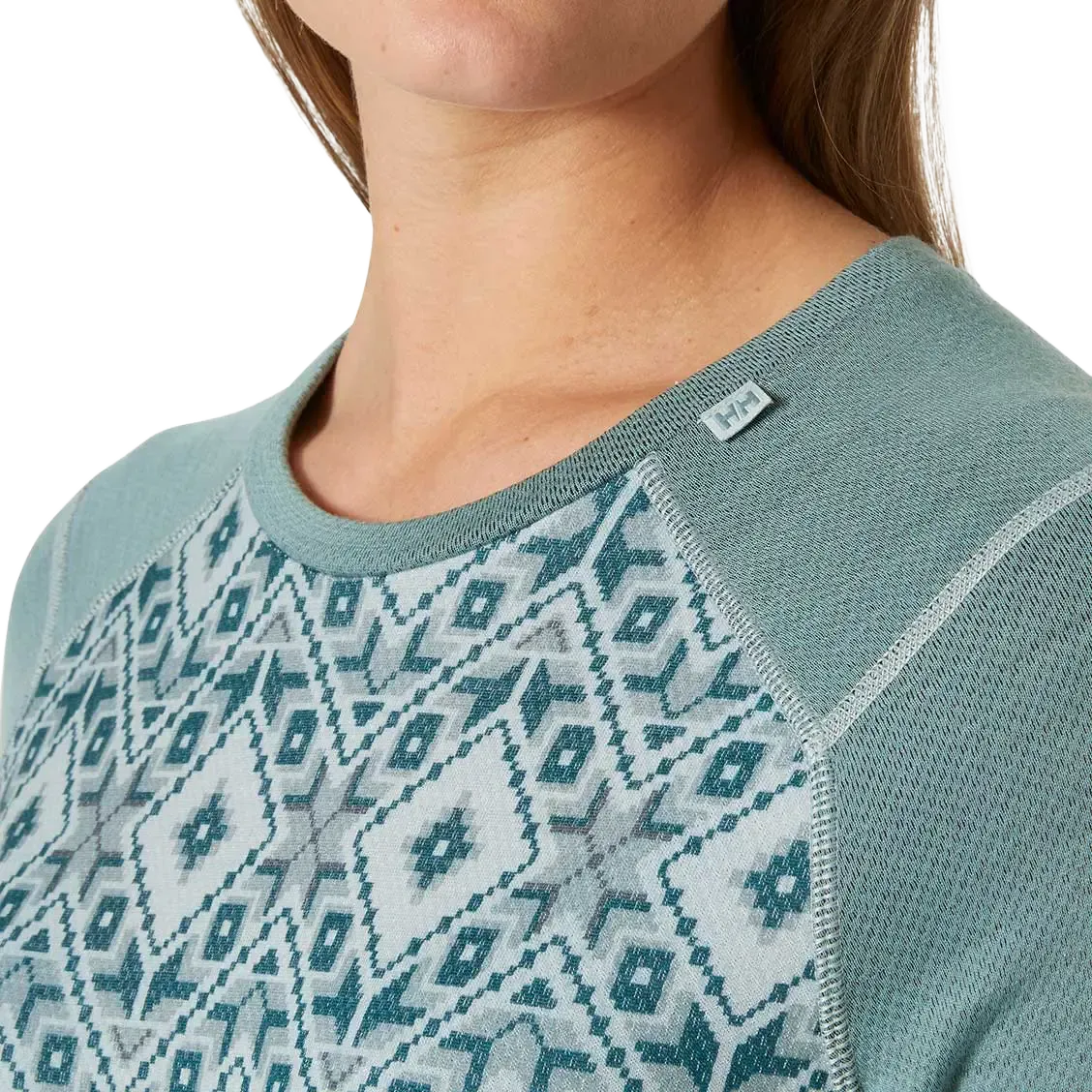 Lifa Merino Midweight Graphic Crew Women underställströja