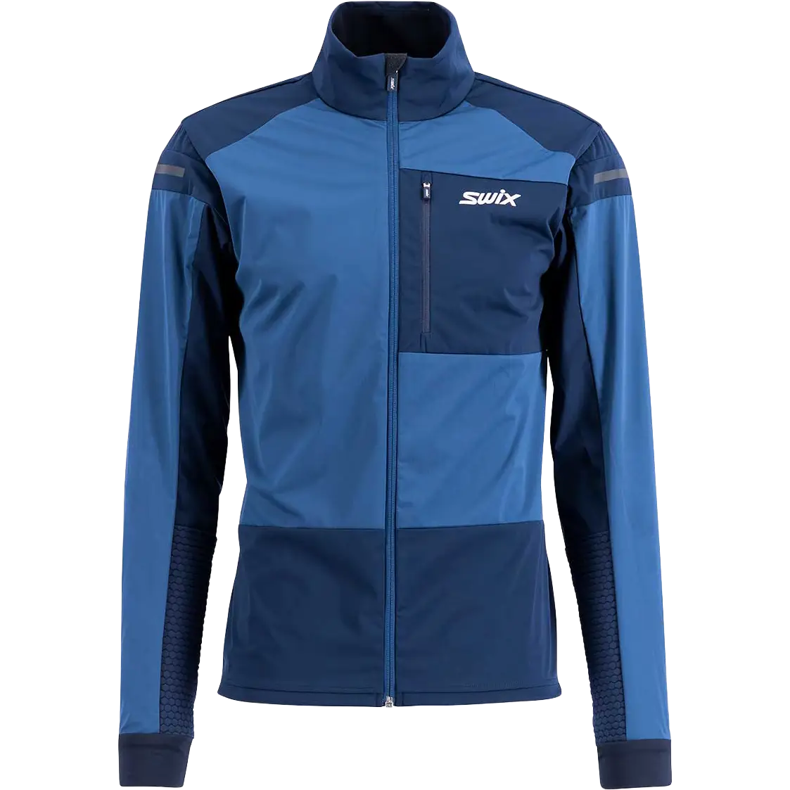 Swix Nordic XC Jacket Men softshell jakke - Lake Blue/Dark Navy - M - Jakker