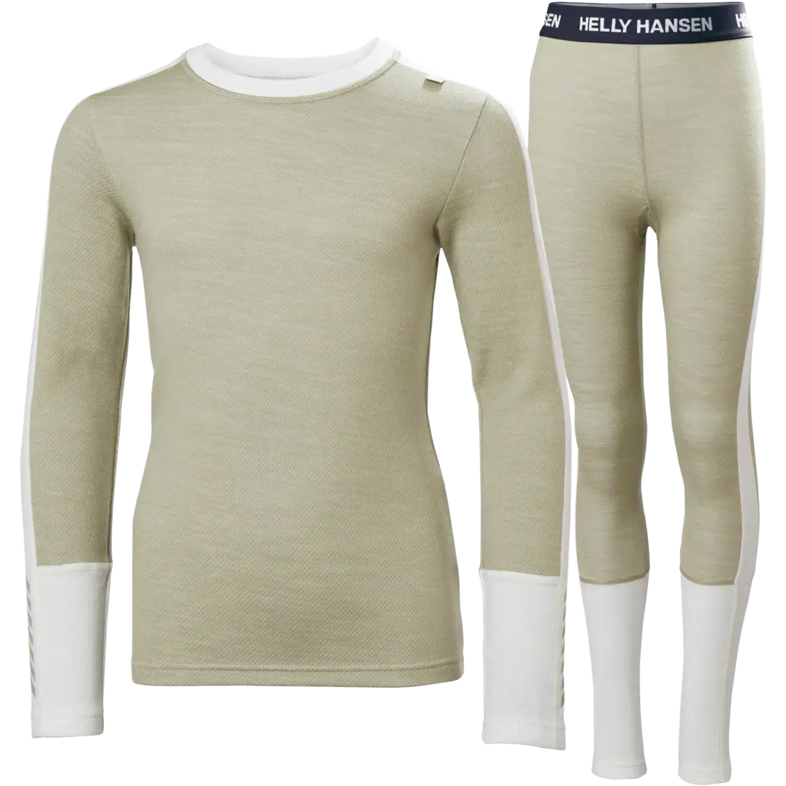 Helly Hansen Jr. Lifa Merino Midweight Set juniorundertøj - Light Lav - 164 - Uldundertøj til børn