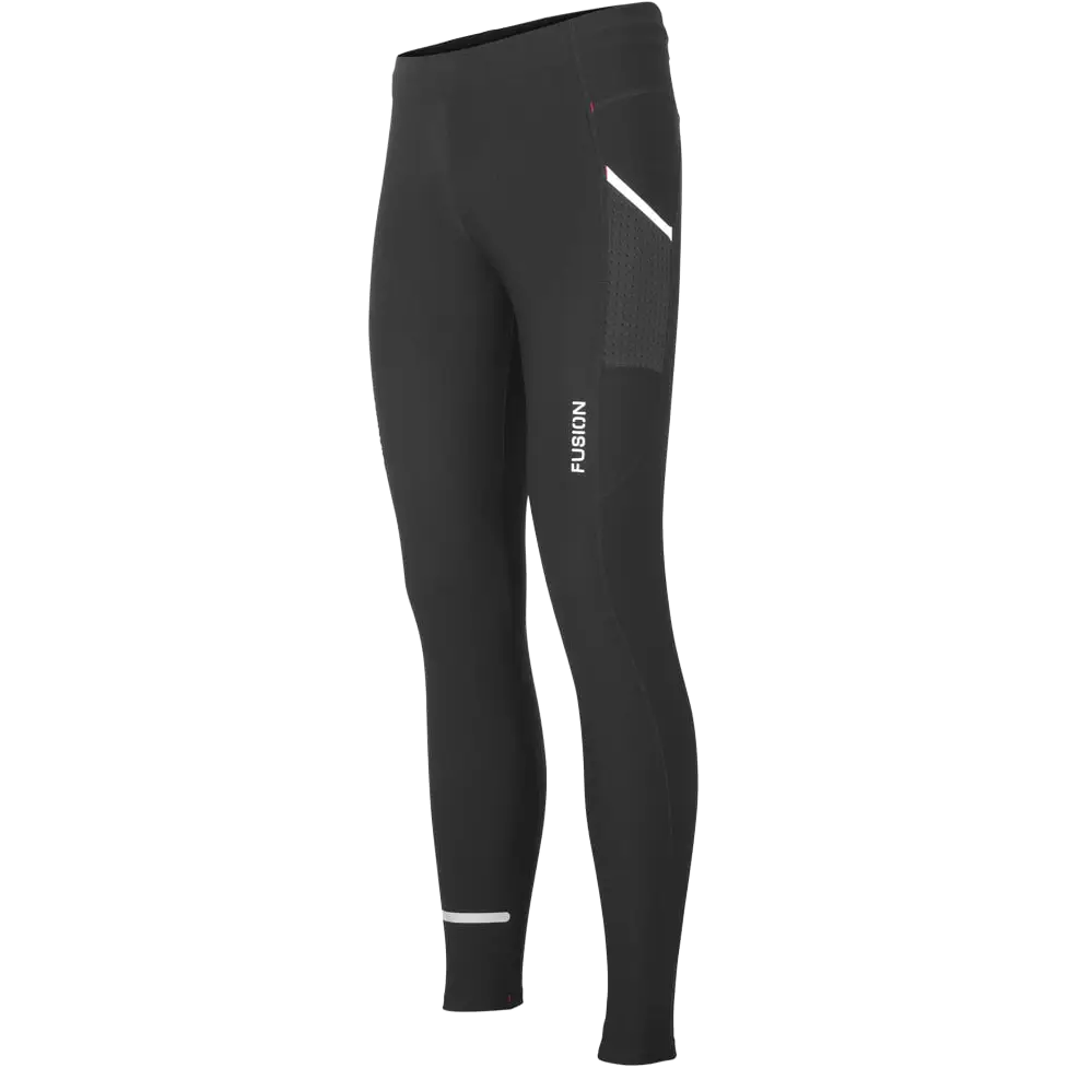 Fusion C3 Long Tights Unisex - Sort - XS - Løbetights og bukser