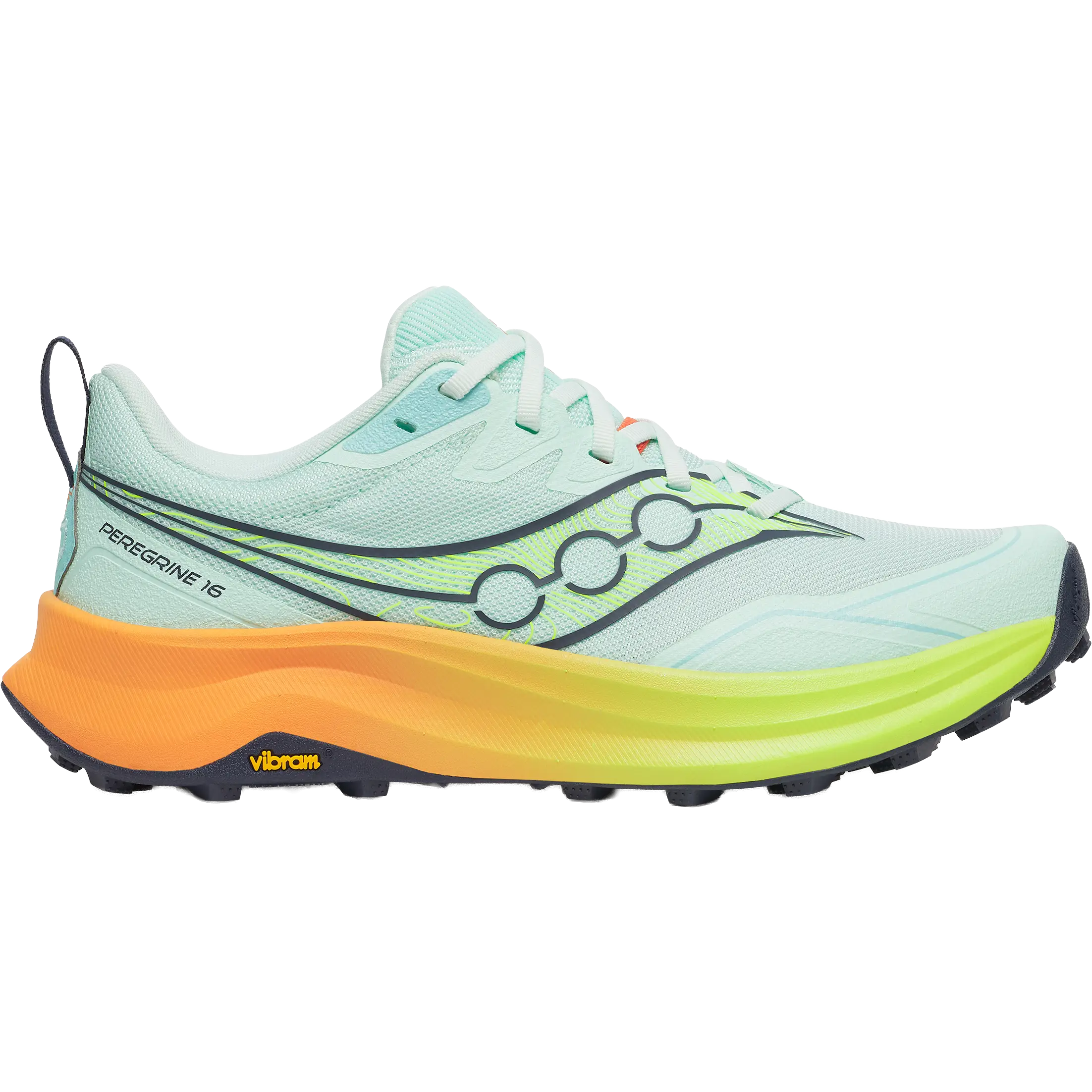 Saucony Peregrine 16 Women - Aqua/Citron - US7/UK5/38 - Trailsko