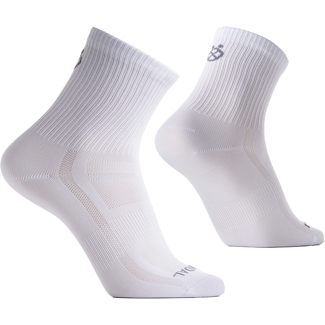 Döndal Run Training Crew, 2-pack løbesokker - White - 45-47 - Løbestrømper