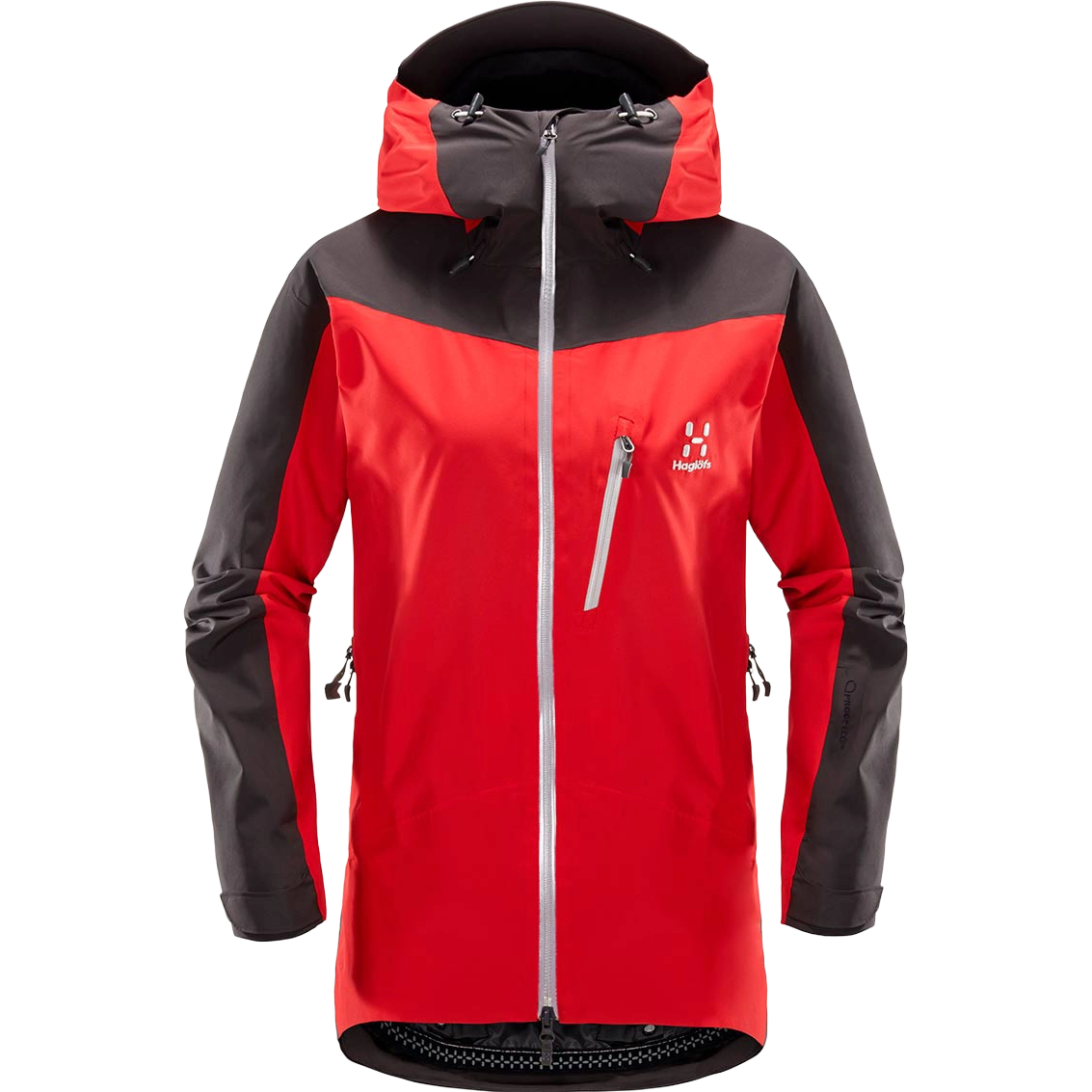 Haglöfs Niva Jacket Women - Rich Red/Slate - S - Regnjakker
