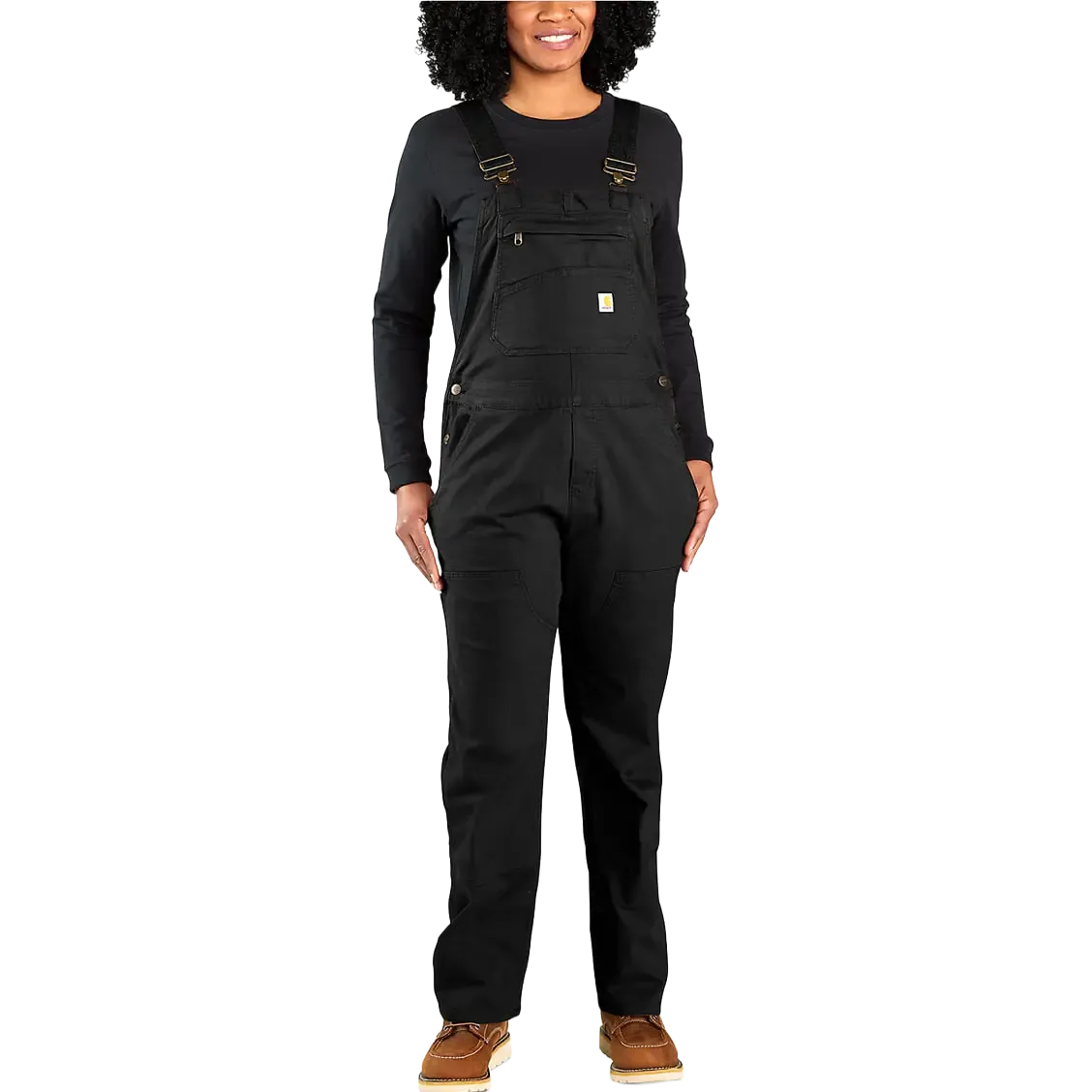 Loose Fit Denim Bib Overall Women