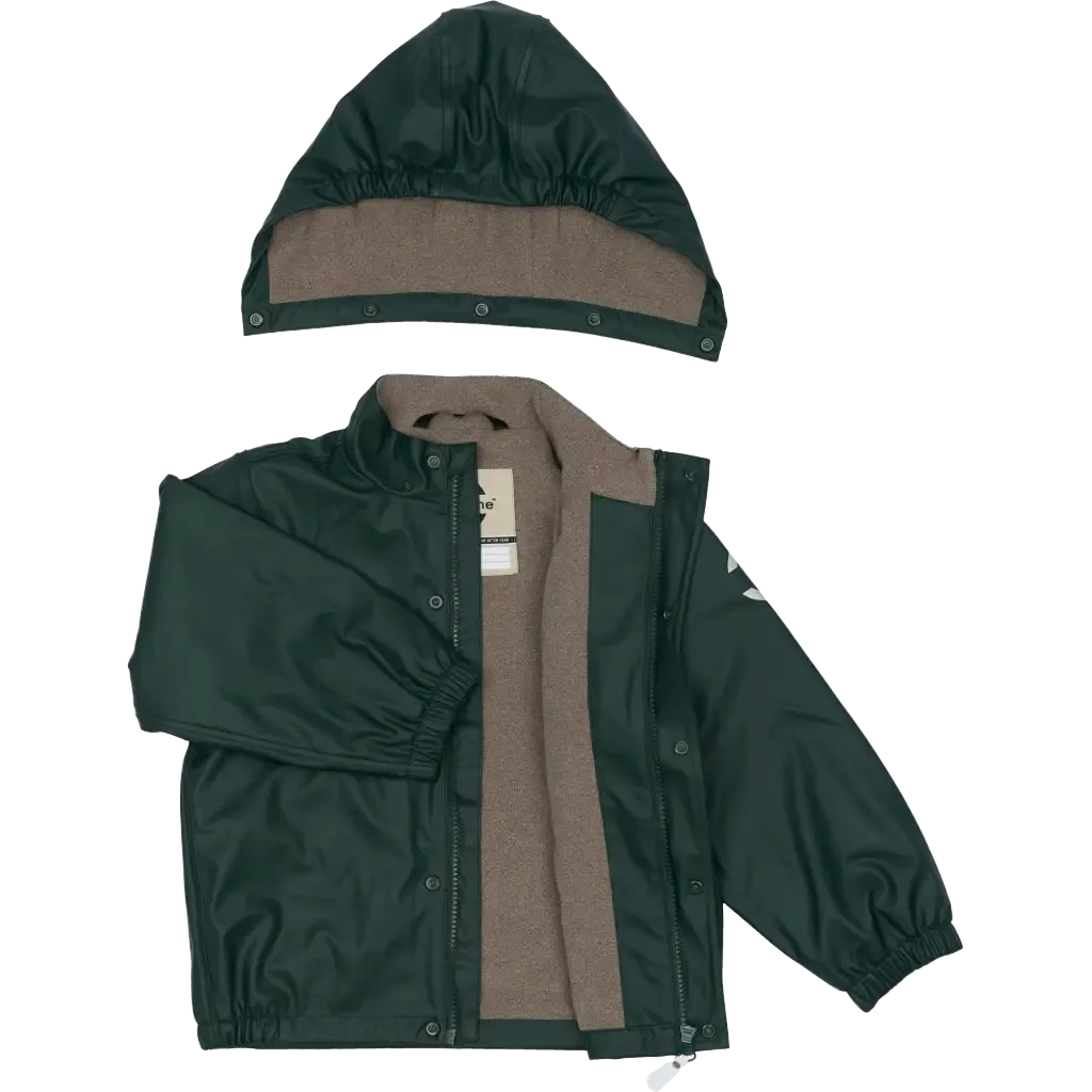 PU Rain Set m. fleece og seler regnsæt str. 86-104