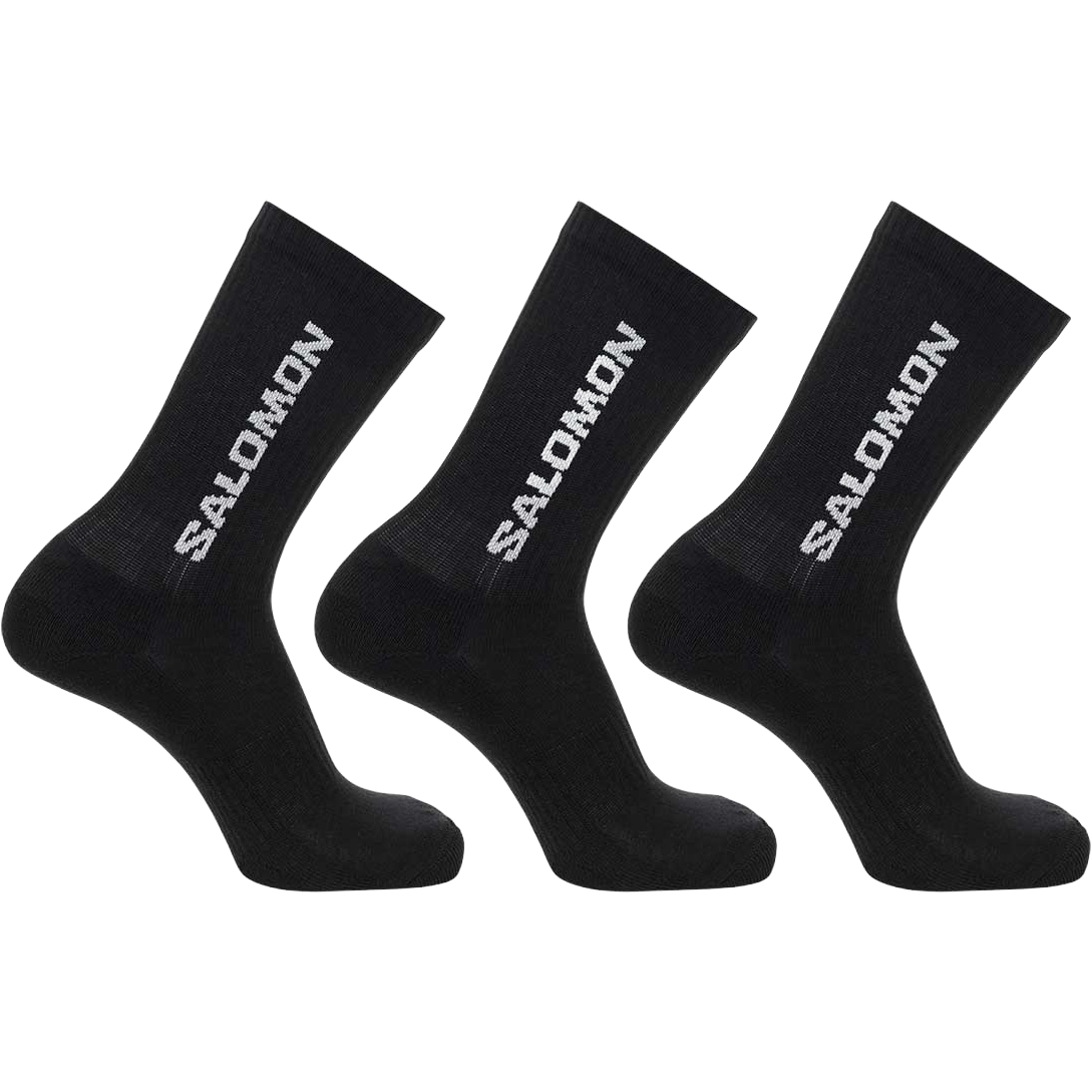 Salomon Everyday Crew 3-Pack sokker - BLACK - S/36-38 - Hverdagssokker