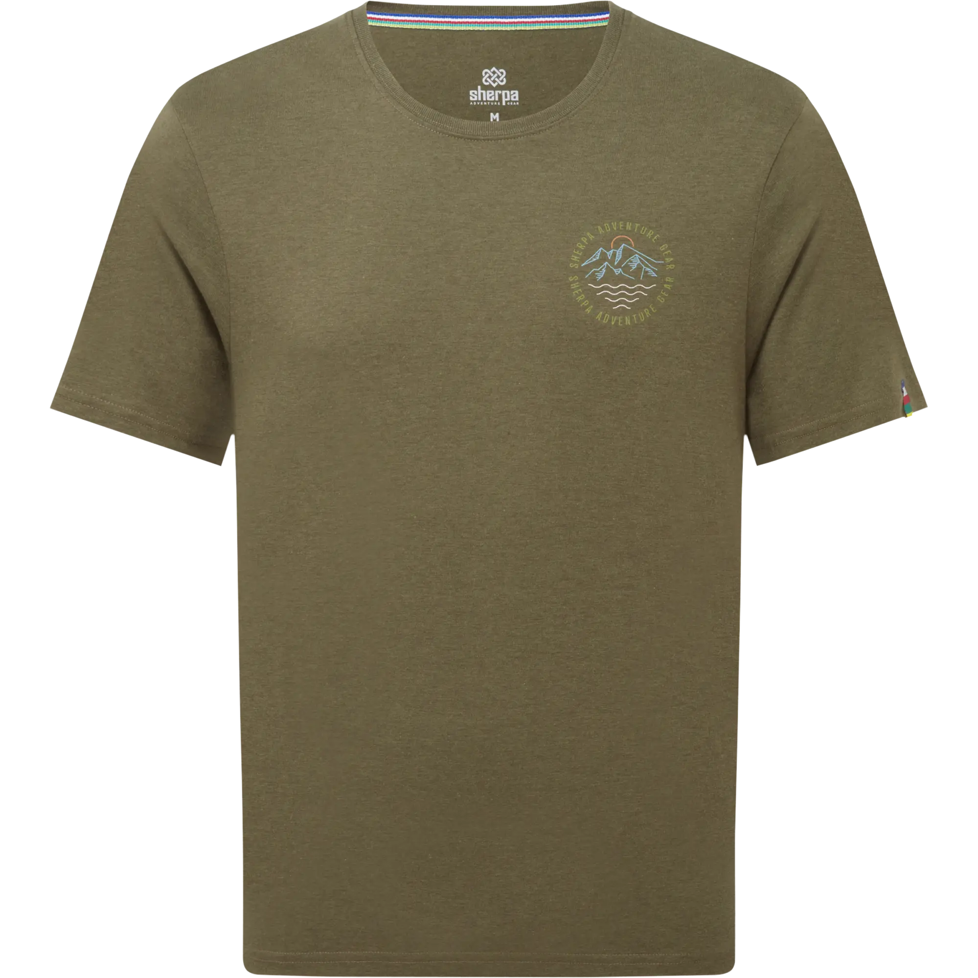 Sherpa Bali Circle Tee Men - Evergreen - XXL - Kortærmet T-shirts