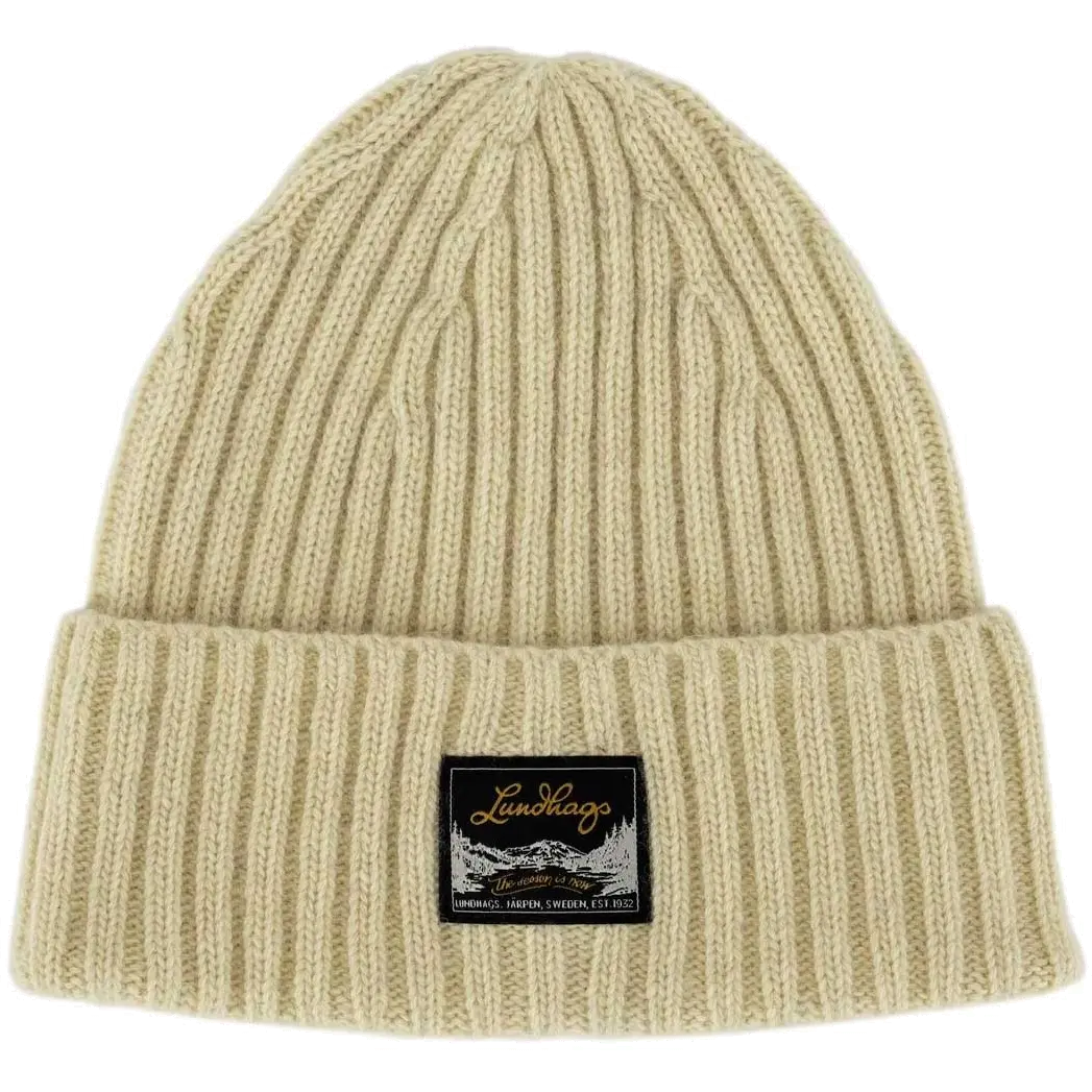 Lundhags Knak Wool Beanie hue - Sand - One size - Huer