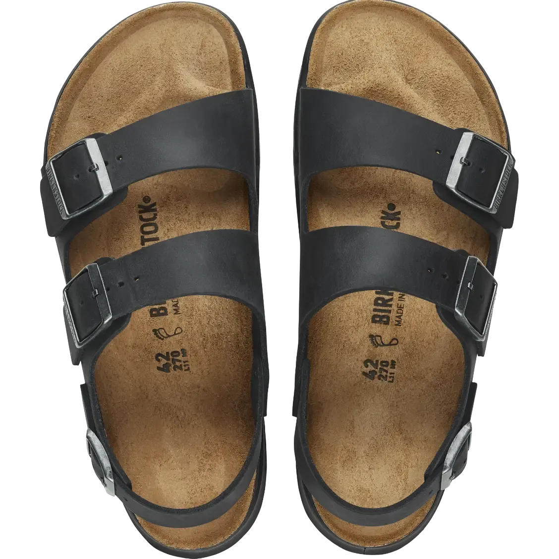 Milano Crosstown Natural Leather Oiled Regular sandal