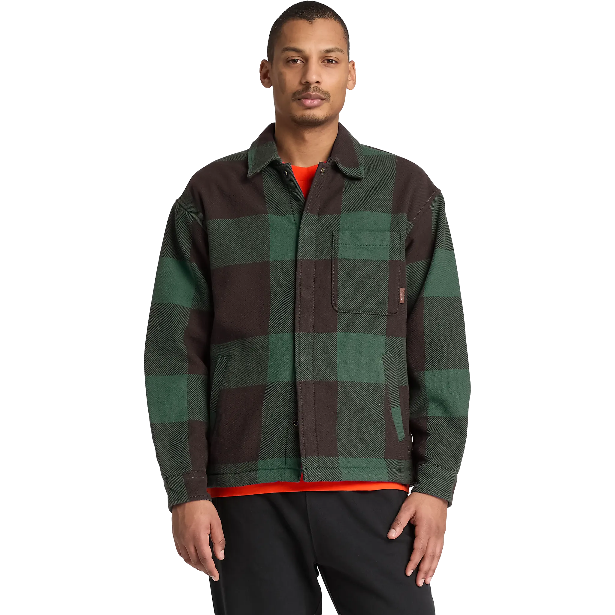  Fleece Lined Check Overshirt
